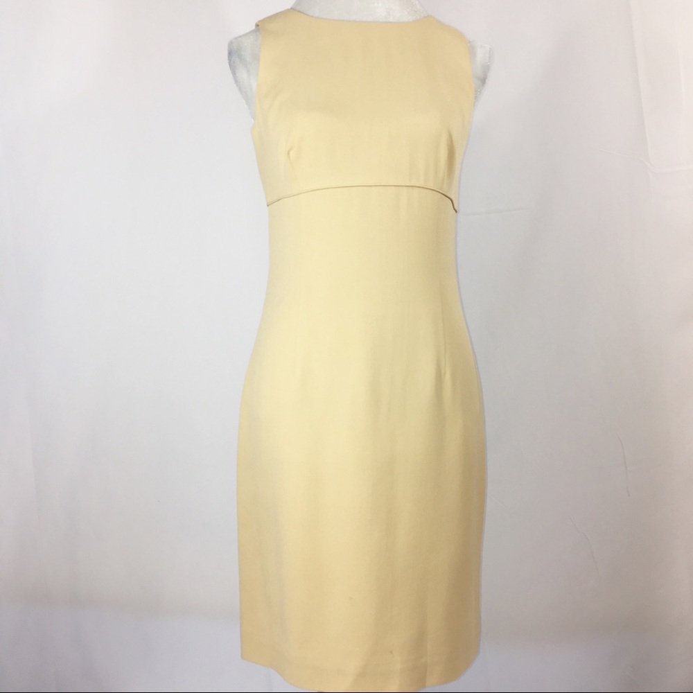Ann Taylor 100% Silk Beige Dress